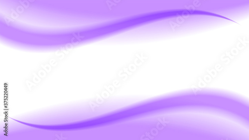 purple soft wave shape graphic on white background, abstract purple graphic smooth shape for banner copy space, blurred gradient purple wavy swirl soft effect, beautiful purple white wave curve