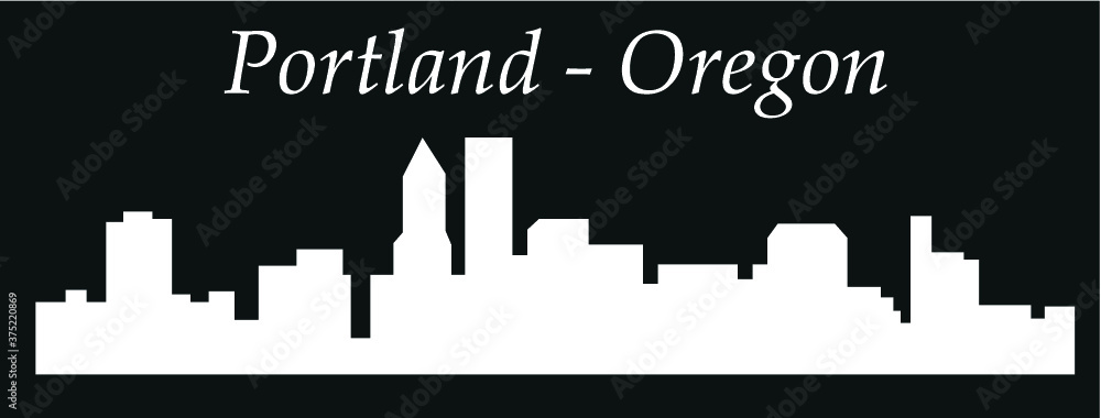 Portland, Oregon (city silhouette)