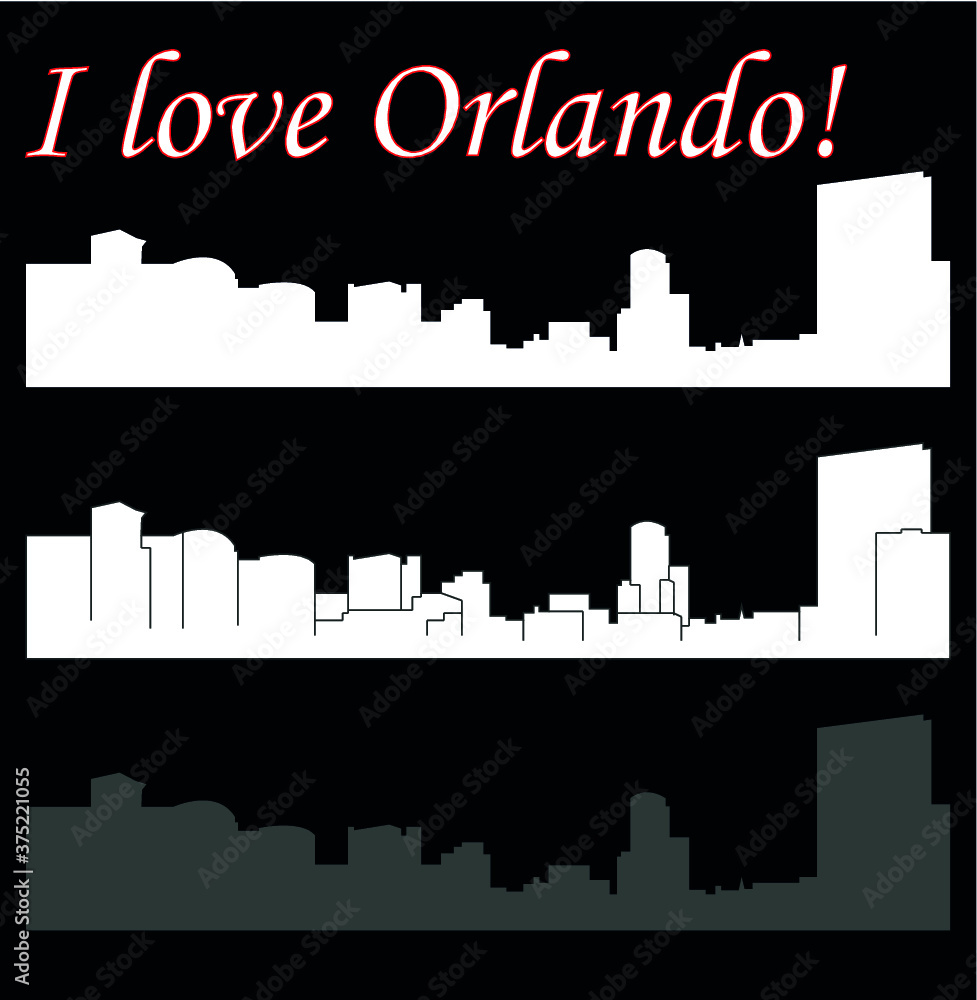 Orlando, Florida (city silhouette)