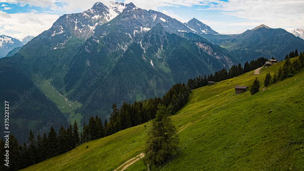 Beautiful alpine summer view at the famous Penken summit, Mayrhofen, Tyrol, Austria Beautiful alpine summer view at the famous Penken summit, Mayrhofen, Tyrol, Austria