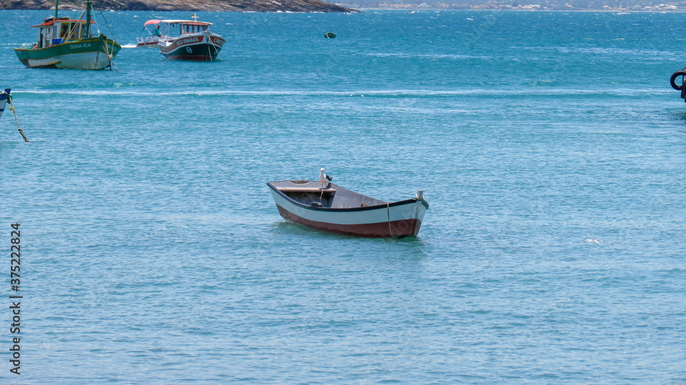 Naklejka premium Barca en Buzios