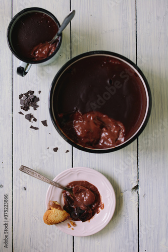 Chocolate pudding photo