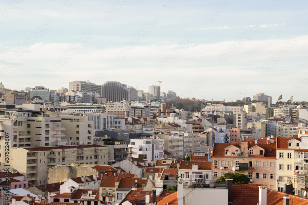 Lisbon Landscape sunny day horizon