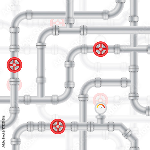 Details pipes different types collection of water tube industry gas valve construction.