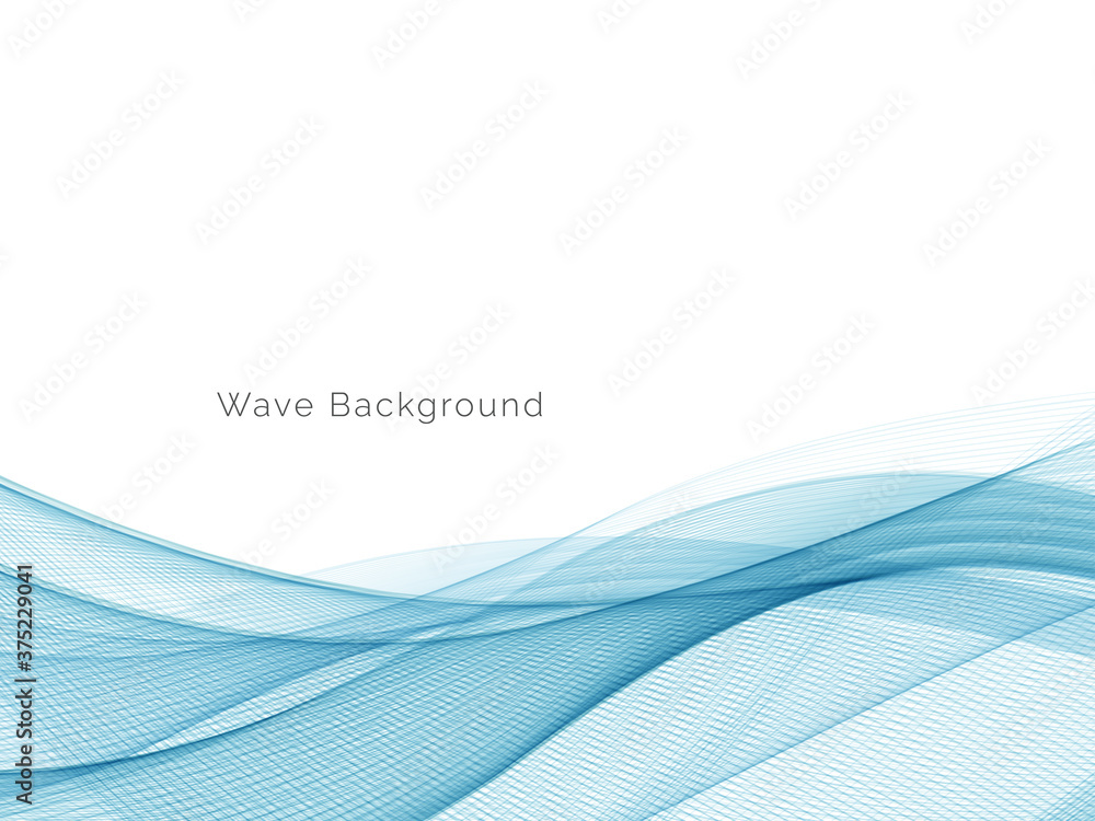 Obraz premium Modern Blue wave design background