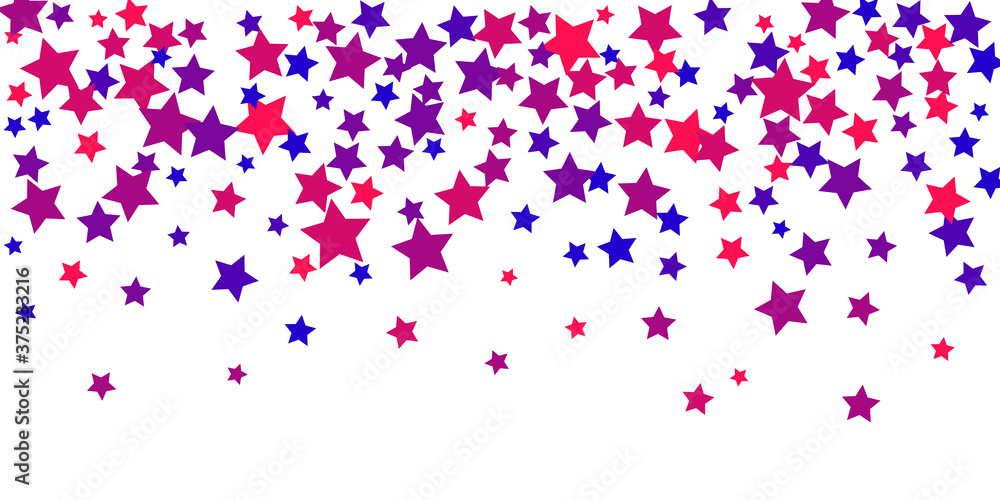 Shooting stars confetti. Multi-colored stars. Holiday background. Abstract texture on a white background. Design element. Vector illustration, EPS 10. Shooting stars confetti. Multi-colored stars. Holiday background. Abstract texture on a white background. Design element. Vector illustration, EPS 10.
