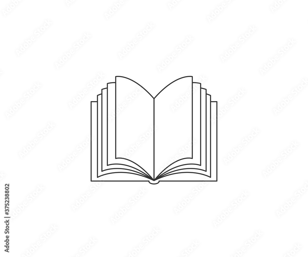 Book, education, open book icon. Vector illustration. Book, education, open book icon. Vector illustration.
