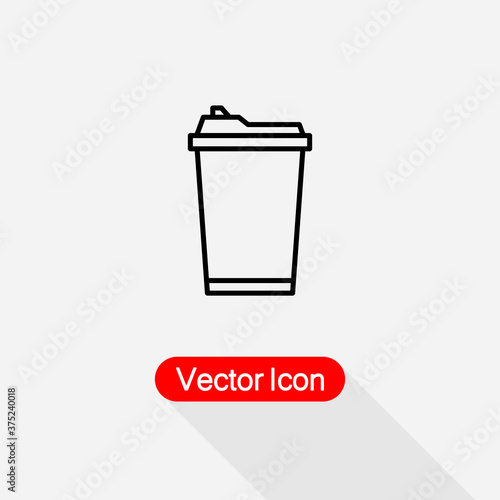 Coffee away Cup Icon Vector Illustration Eps10