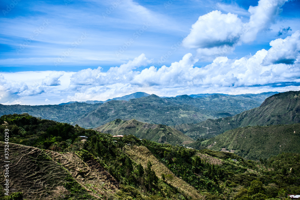 mountain landscape in the summer Colombia