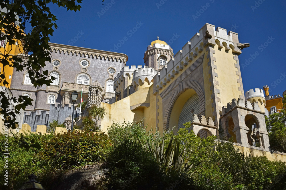 View of Pena Palace, Sintra, Portugal