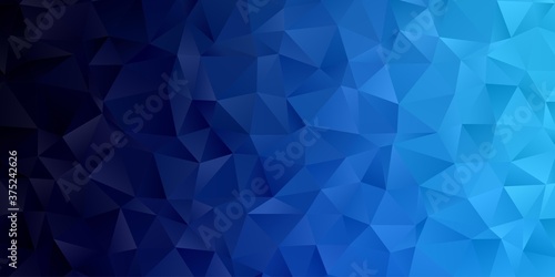 Abstract geometric polygon background wallpaper. Header cover with triangle shape low polly blue