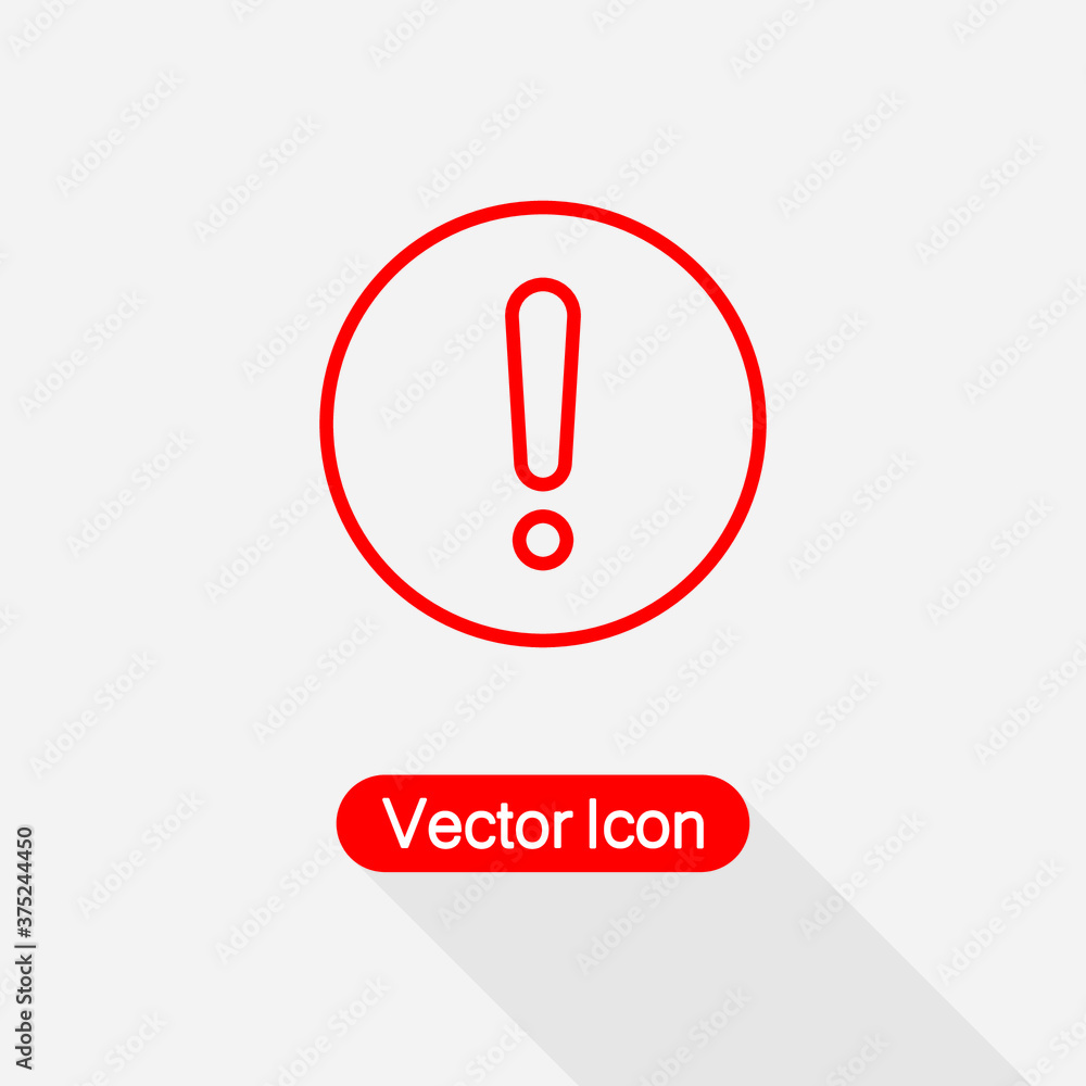 Exclamation Mark Icon, Warning Icon, Attention Icon Vector Illustration Eps10 Exclamation Mark Icon, Warning Icon, Attention Icon Vector Illustration Eps10