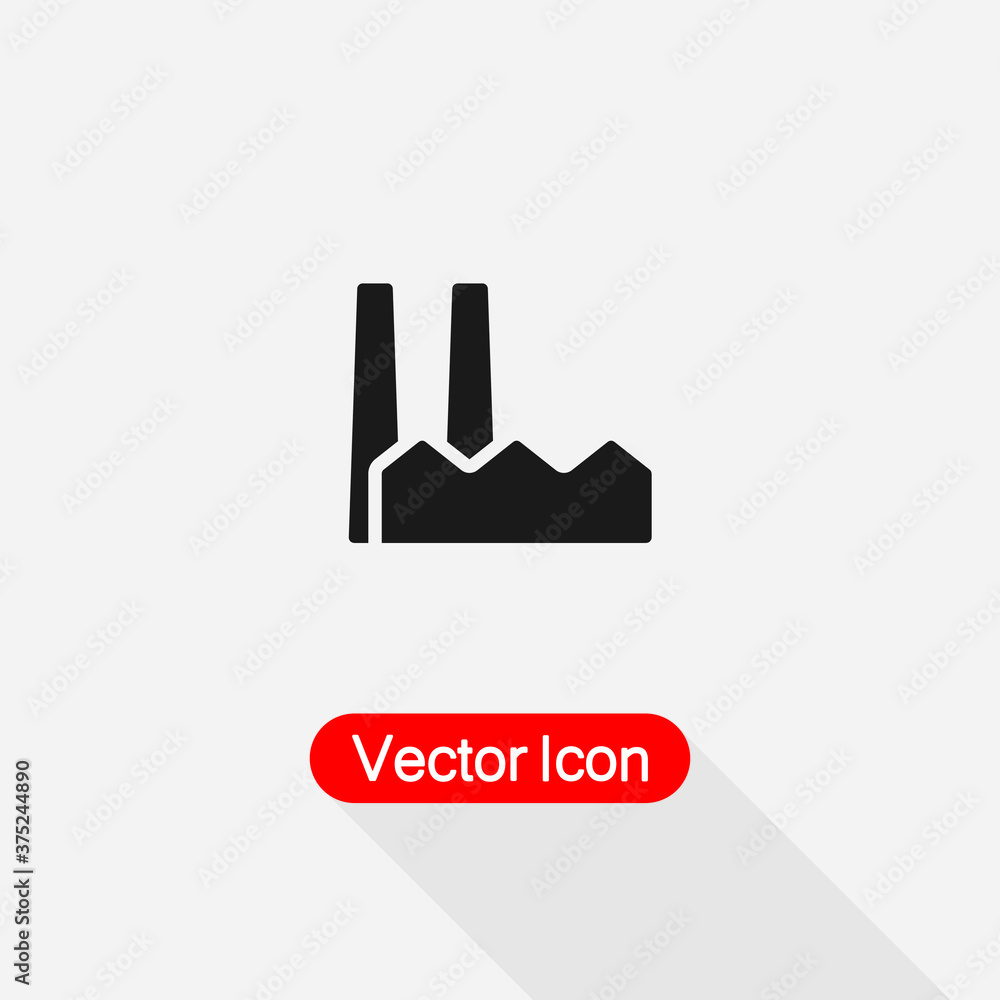 Factory Icon Vector Illustration Eps10 Factory Icon Vector Illustration Eps10
