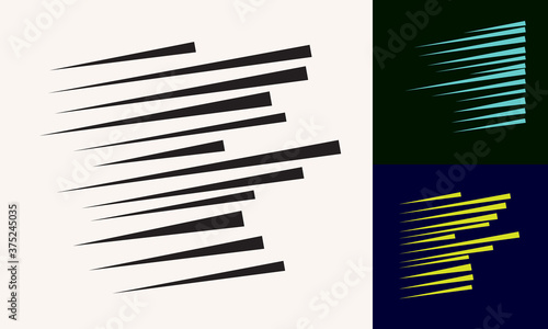 Random parallel lines with uneven distance between them.