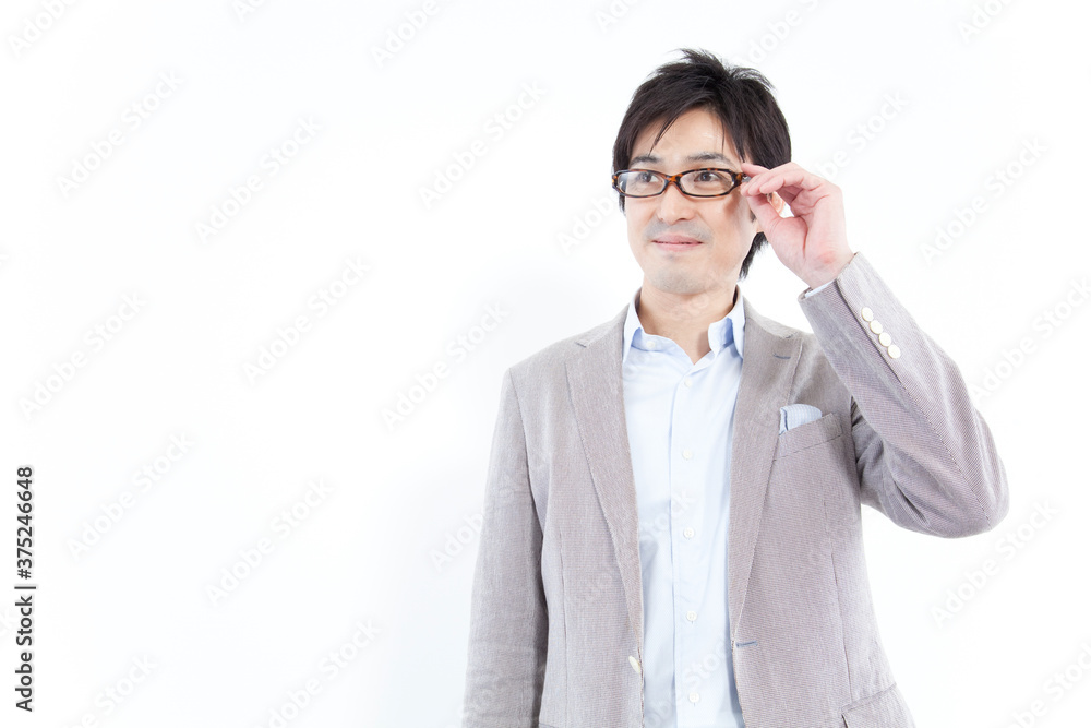 メガネのビジネスマン メガネのビジネスマン