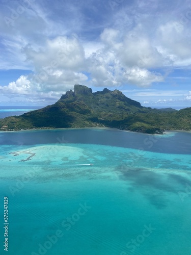  Île de Bora Bora vue du ciel, Polynésie française