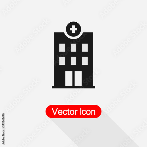 Hospital Icon,Hospital Building Icon Vector Illustration Eps10