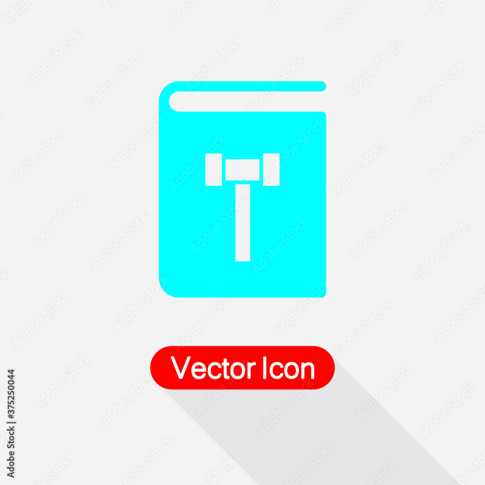 Obraz premium Law Book Icon Vector Illustration Eps10