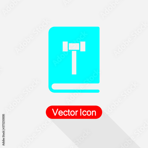 Law Book Icon Vector Illustration Eps10