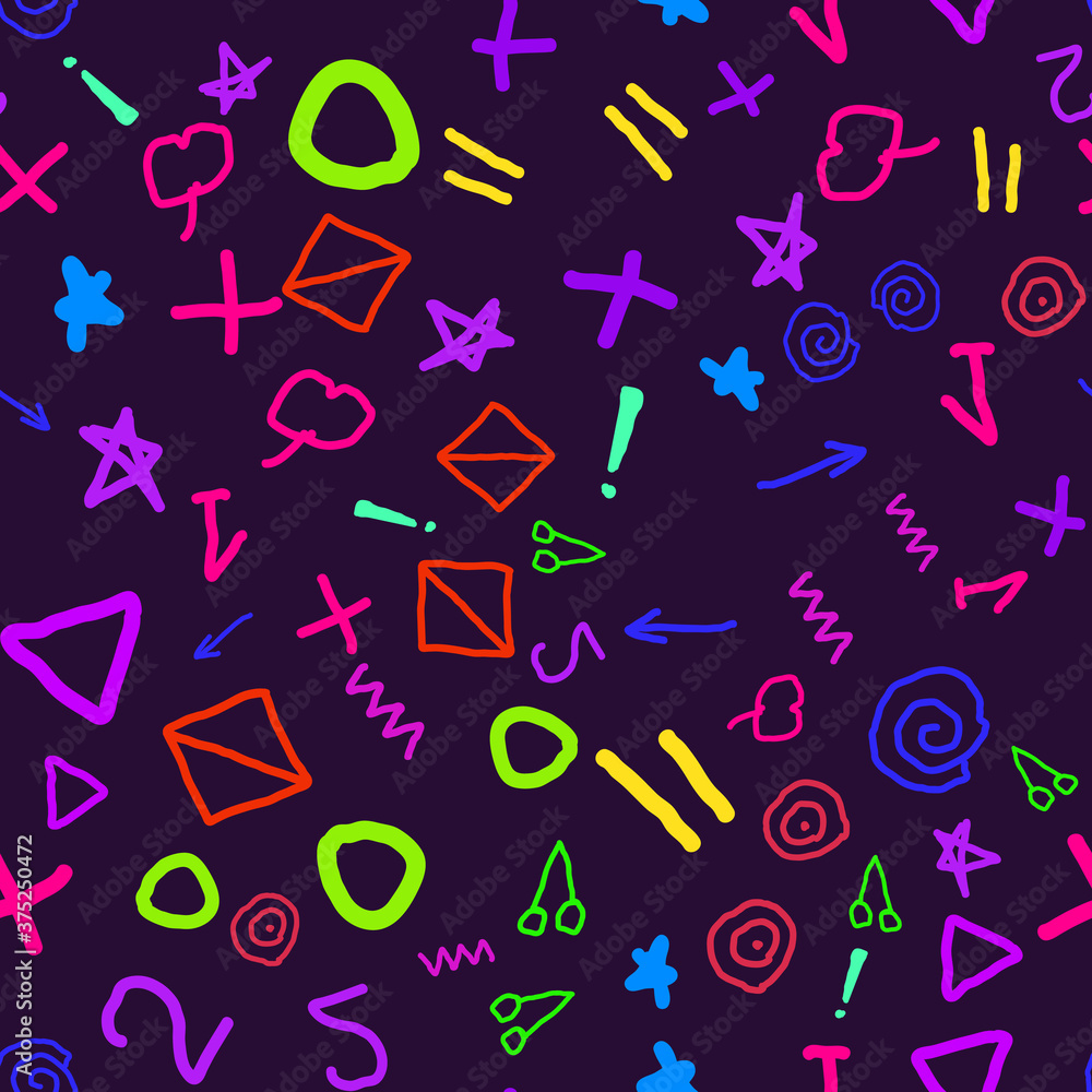 seamless pattern with colorful school seamless pattern with colorful school