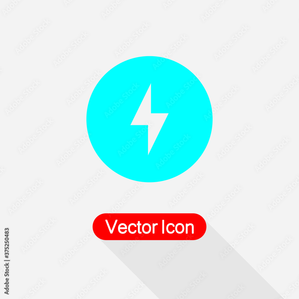 Lightning Icon, Energy Icon, Electricity Icon Vector Illustration Eps10 Lightning Icon, Energy Icon, Electricity Icon Vector Illustration Eps10