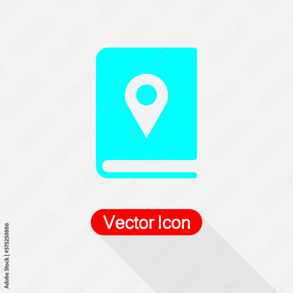 Map Guide Book Icon Vector Illustration Eps10 Map Guide Book Icon Vector Illustration Eps10