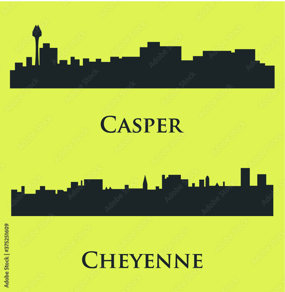 2 city in Wyoming ( Cheyenne, Casper )