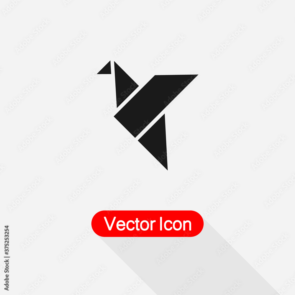 Origami Bird Icon Vector Illustration Eps10 Origami Bird Icon Vector Illustration Eps10