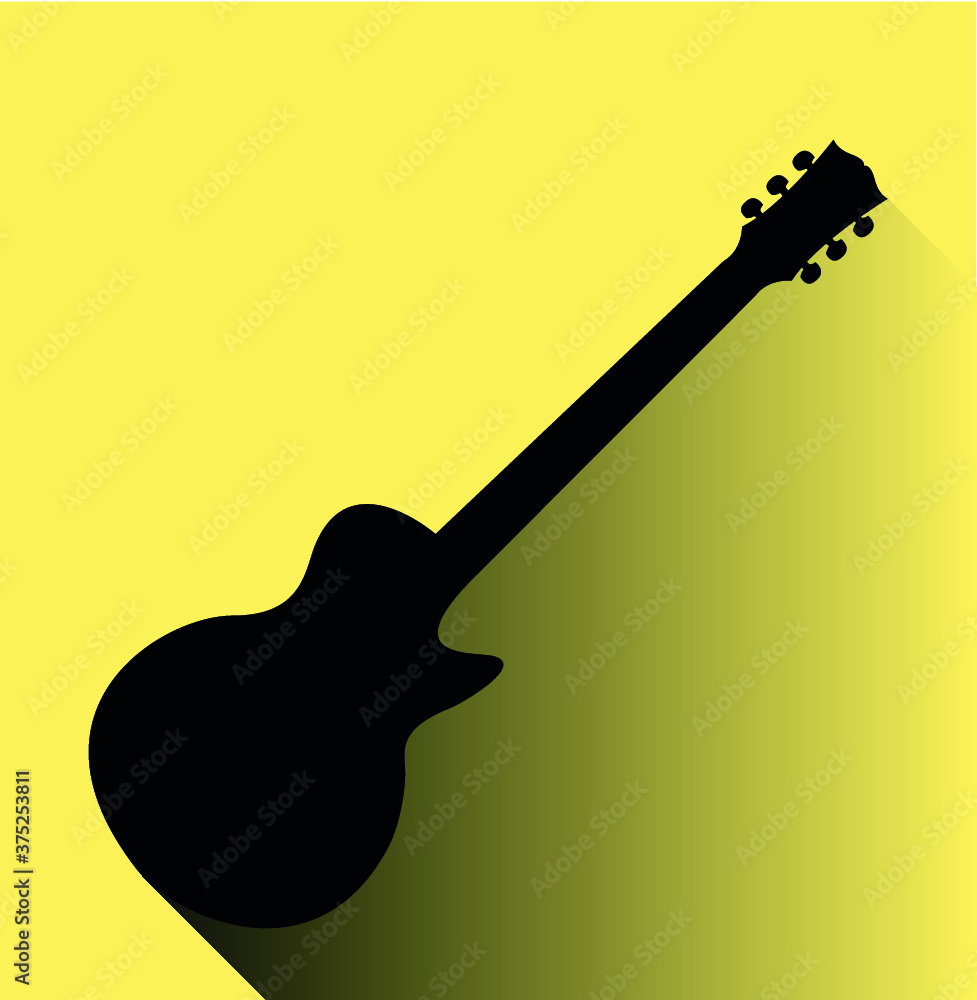 Guitar silhouette Guitar silhouette