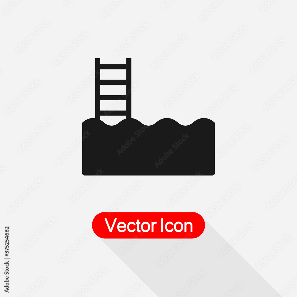 Pool Icon, Swimming Pool Icon Vector Illustration Eps10 Pool Icon, Swimming Pool Icon Vector Illustration Eps10