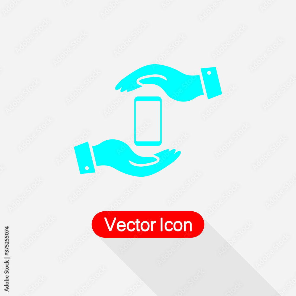 Protect Phone Icon Vector Illustration Eps10 Protect Phone Icon Vector Illustration Eps10