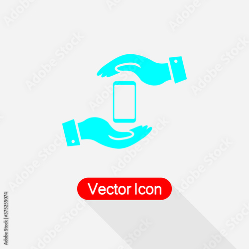 Protect Phone Icon Vector Illustration Eps10