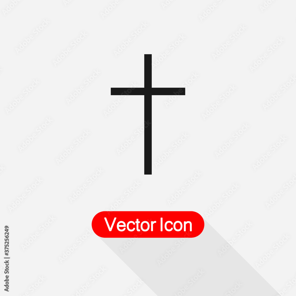 Religion Cross Icon Vector Illustration Eps10