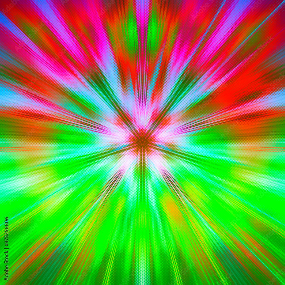 An abstract psychedelic color burst background image. An abstract psychedelic color burst background image.