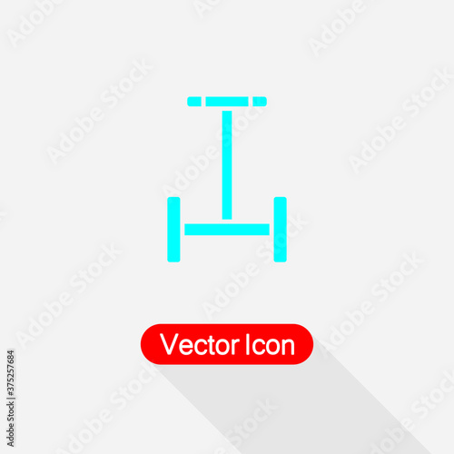 Self Balancing Hoverboard Icon Vector Illustration Eps10