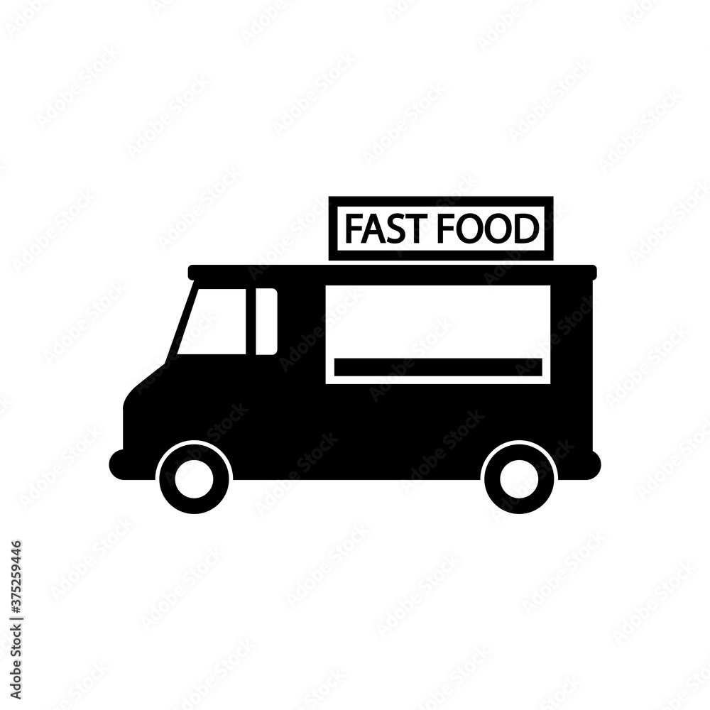 Food courts icon, fast food, logo isolated on white background