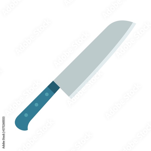 Vector illustration of santoku knife, convenient for chopping meat, shredder vector flat icon