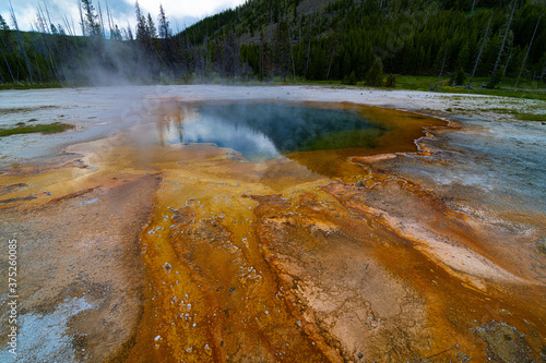 Emerald Pool in the Biscuit Basin, Yellowstone Park