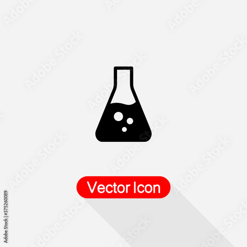 Test Tube Icon, Flask Icon Vector Illustration Eps10