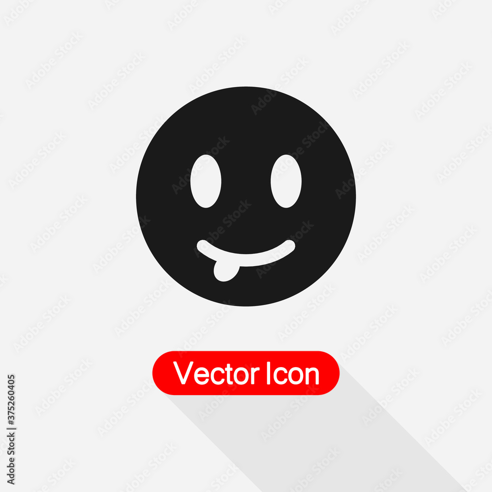 Tongue Smile Icon Vector Illustration Eps10 Tongue Smile Icon Vector Illustration Eps10