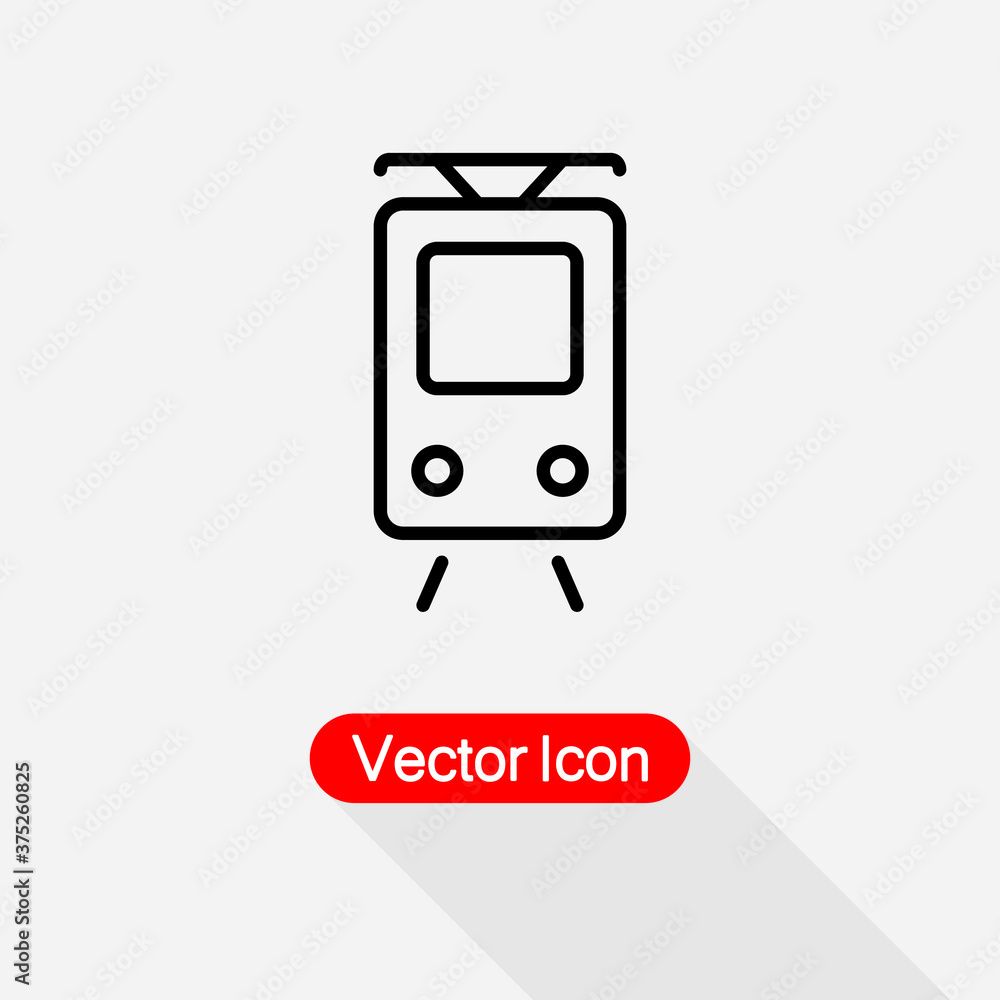 Tram Icon Vector Illustration Eps10 Tram Icon Vector Illustration Eps10