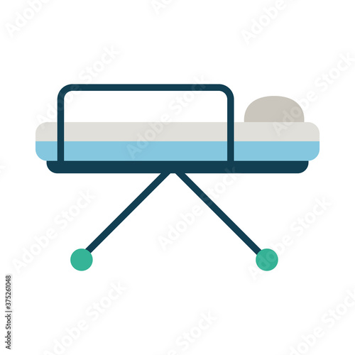 stretcher icon image, flat style