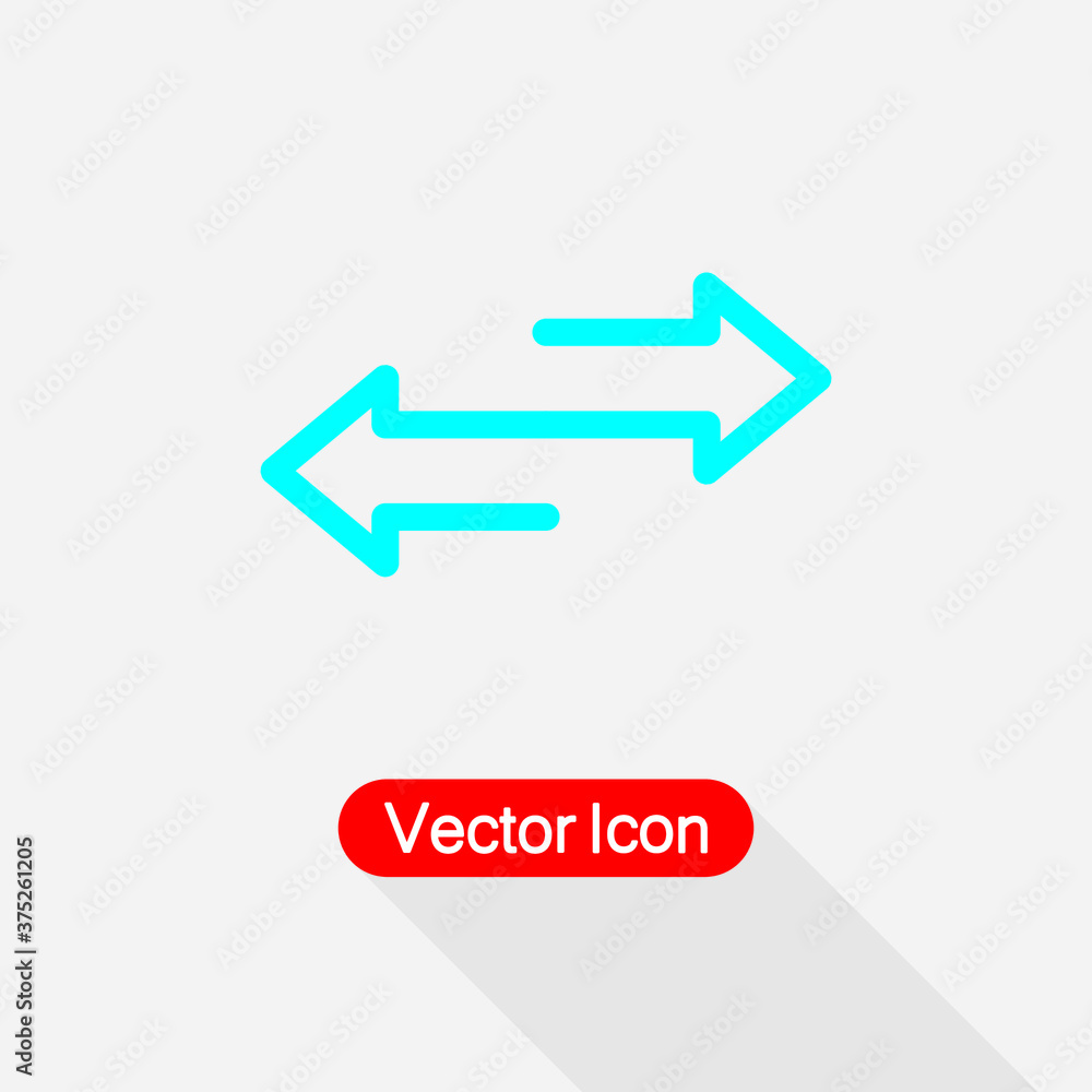 Two Side Arrow Icon, Left Arrow And Right Arrow Icon Vector Illustration Eps10 Two Side Arrow Icon, Left Arrow And Right Arrow Icon Vector Illustration Eps10