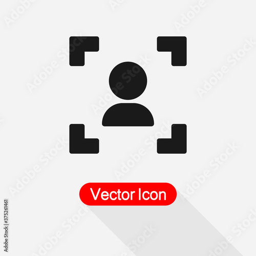 User Icon, Frame Icon, Portrait Mode Icon Vector Illustration Eps10