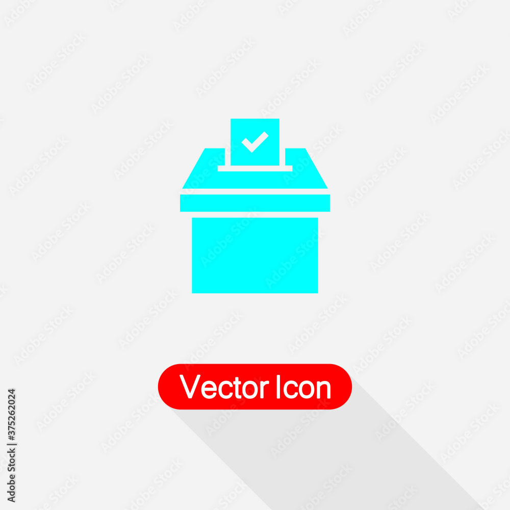 Vote Icon, Election Box Icon Vector Illustration Eps10 Vote Icon, Election Box Icon Vector Illustration Eps10