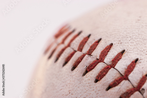 close up baseball ball