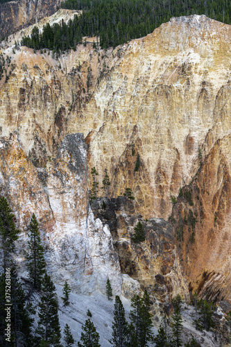 Brink of the Lower Falls, Grand Canyon, Yellowstone Park