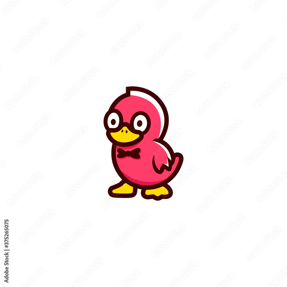 Creative fun drawing baby duck with variant color Creative fun drawing baby duck with variant color