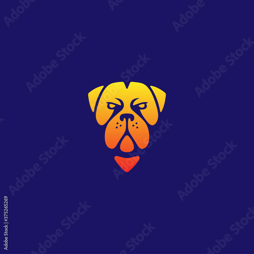 Creative shaped bulldog triangle with variant color