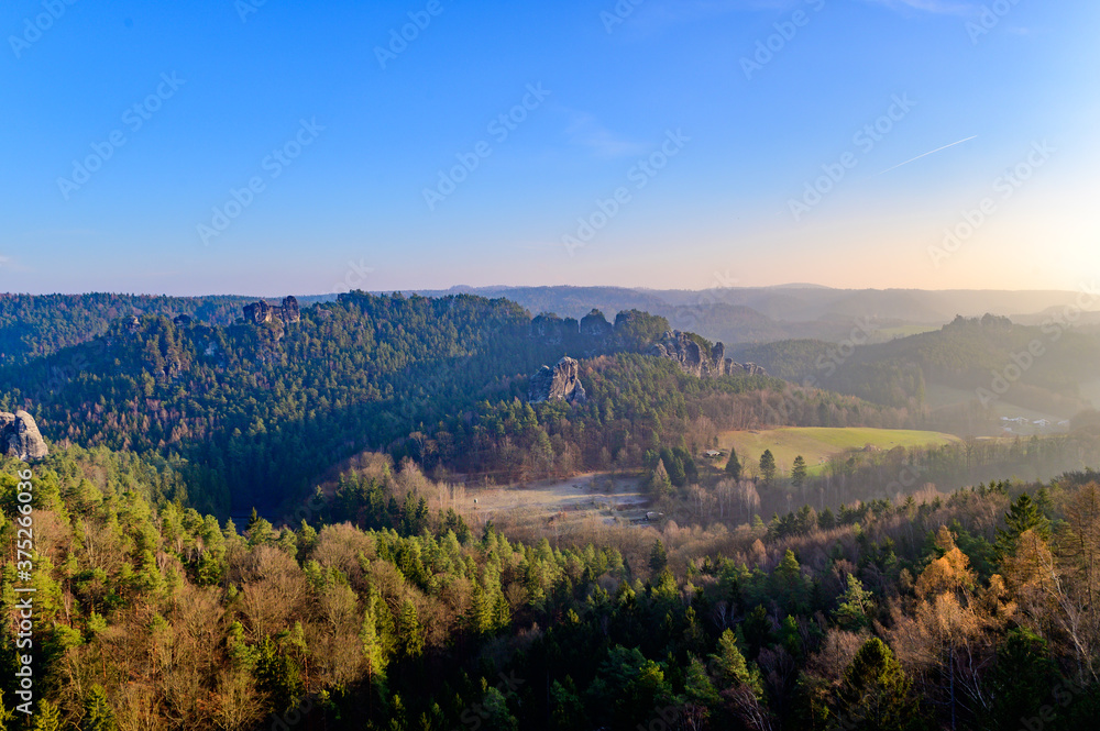 Sächsische Schweiz Sonnenaufgang